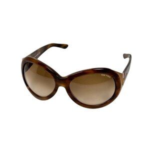 Tom Ford Elisabeth TF27 Sunglasses 62/17-125 Oval Brown Tortoise Gold Unisex